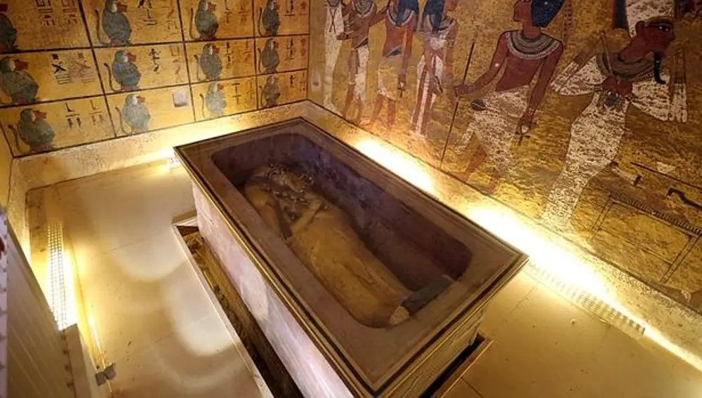 Imagen de la tumba de Tutankamón