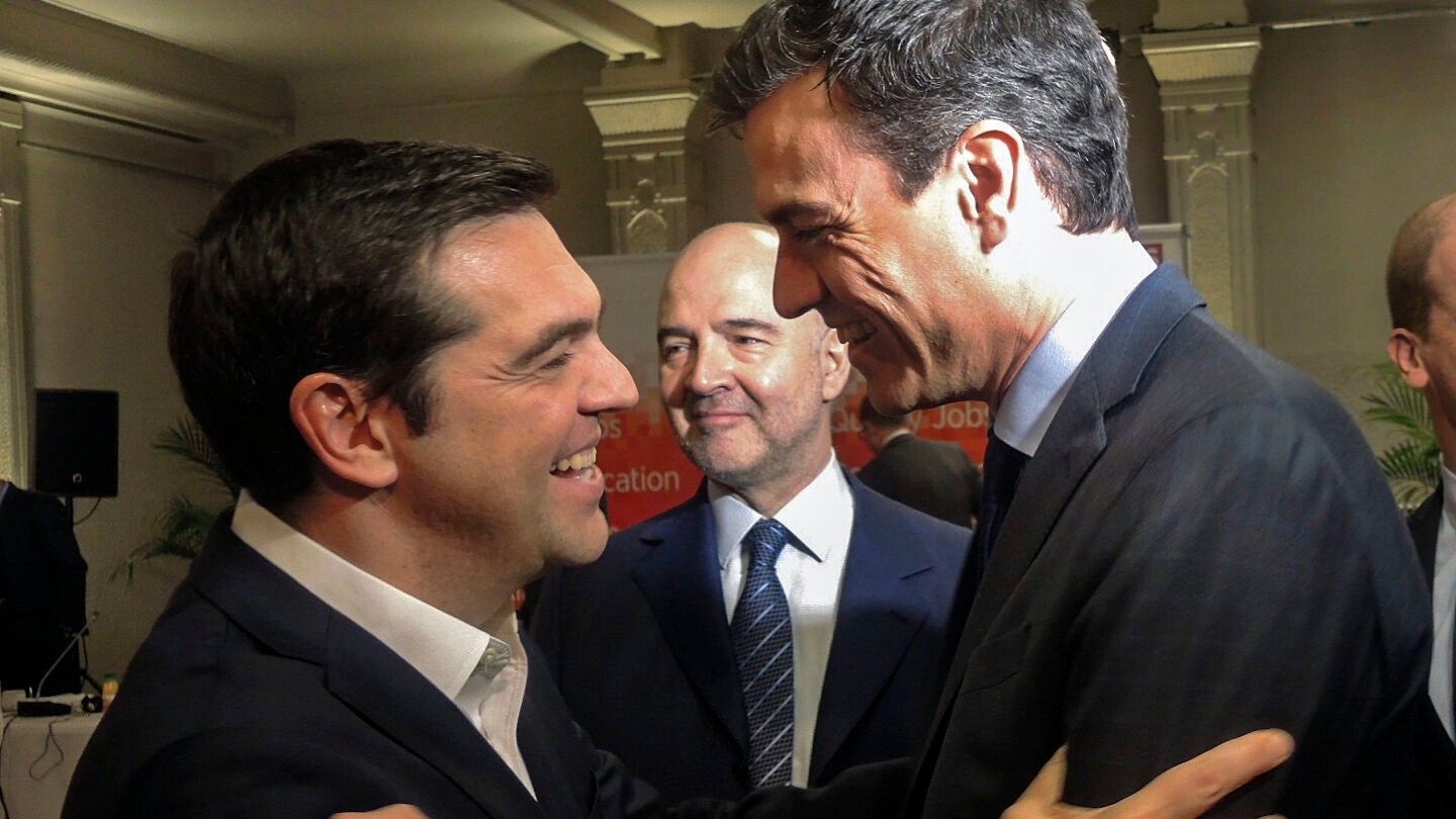 Alexis Tsipras y Pedro S&aacute;nchez