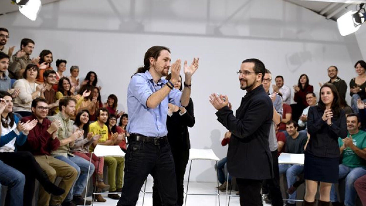 Pablo Iglesias y Sergio Pacual en una imagen de archivo