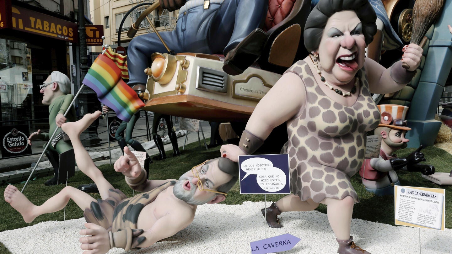 Rita Barber&aacute; representada en un ninot de Fallas