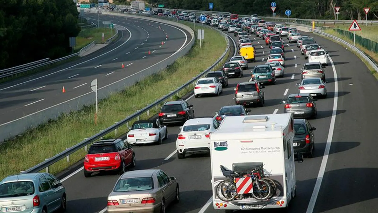 Coches en un atasco Coches en un atasco