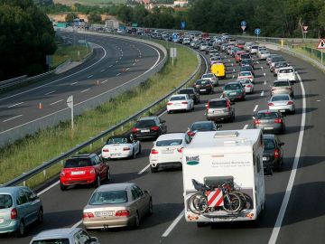 Coches en un atasco Coches en un atasco