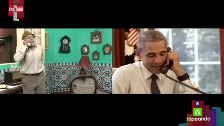 El sketch entre el presidente de EEUU y el humorista cubano Pánfilo 