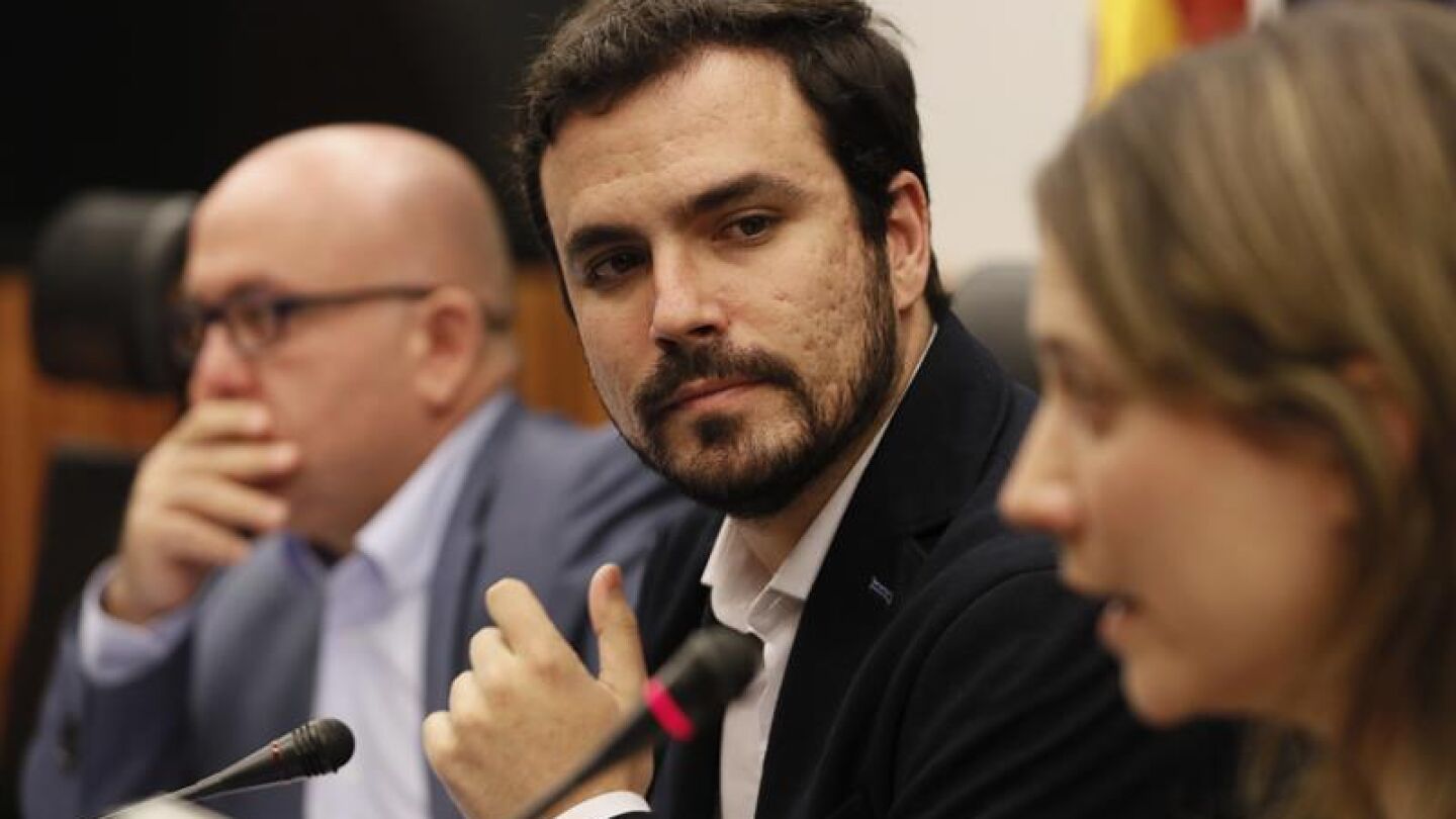 Alberto Garz&oacute;n, l&iacute;der de IU