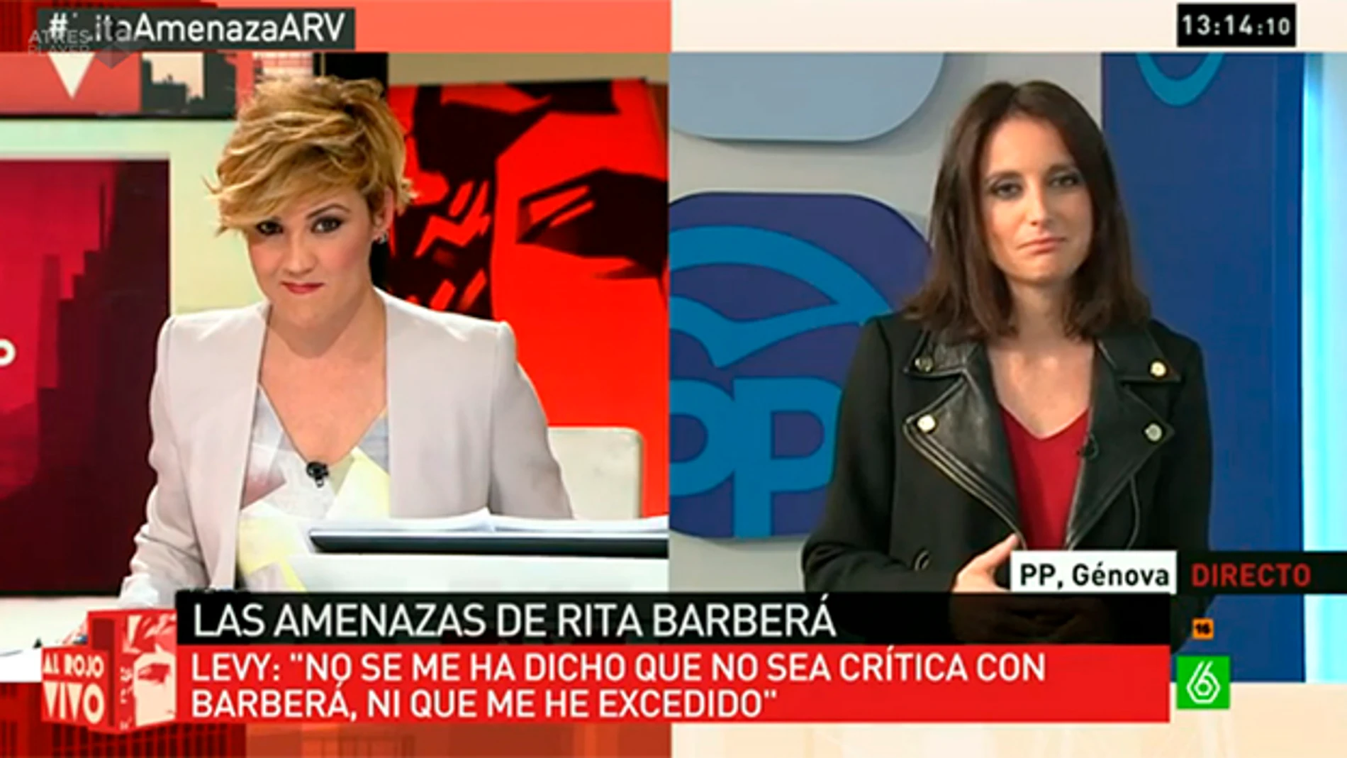 Andrea Levy responde a Cristina Pardo en ARV