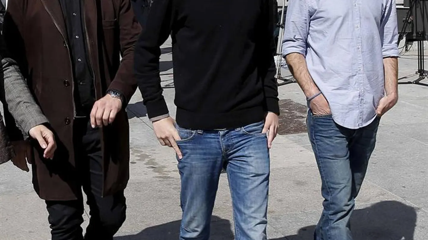 Los diputados de Podemos, Juan Antonio Delgado, Iñigo Errejón y Miguel Vila Los diputados de Podemos, Juan Antonio Delgado, Iñigo Errejón y Miguel Vila