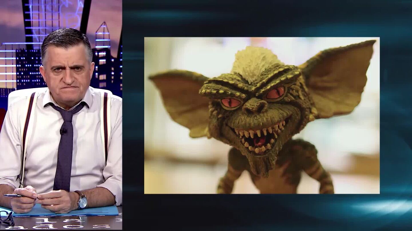 El Gran Wyoming, con el gremlin malo