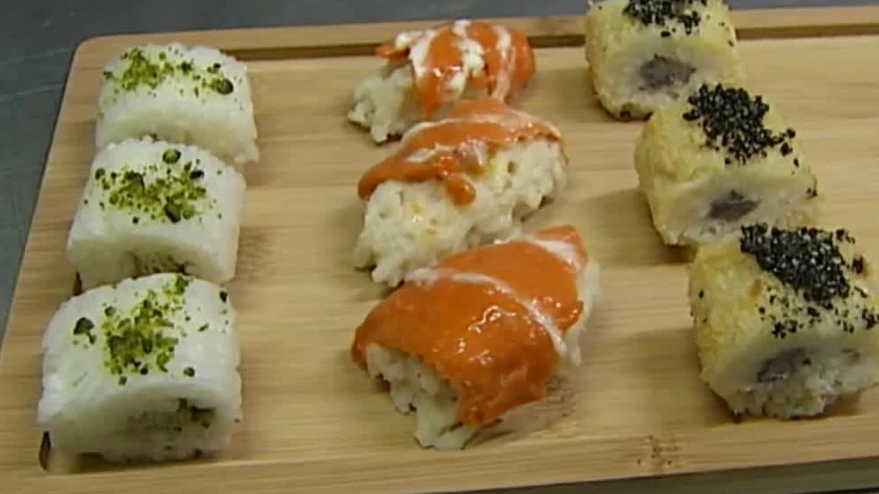 Torrijas con forma de "sushi" Torrijas con forma de "sushi"