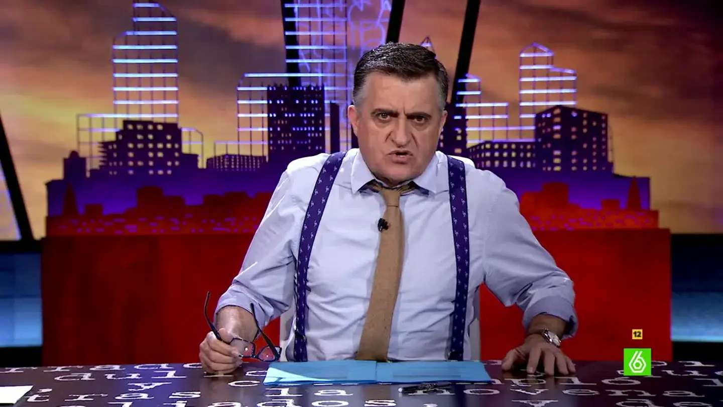 El gran Wyoming se dirige a Errejon El gran Wyoming se dirige a Errejon