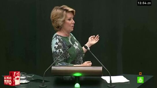 Esperanza Aguirre en la Asamblea de Madrid
