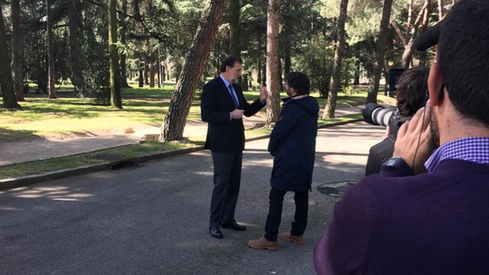 Mariano Rajoy con Jordi Évole en Moncloa