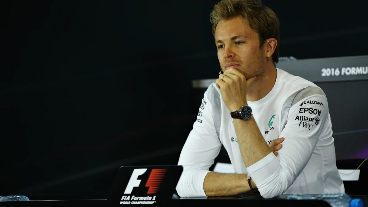 Nico Rosberg en rueda de prensa Nico Rosberg en rueda de prensa