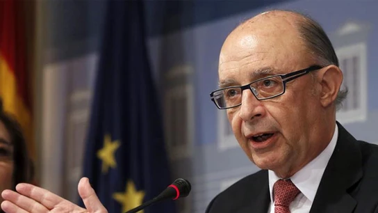 Cristóbal Montoro en rueda de prensa Cristóbal Montoro en rueda de prensa
