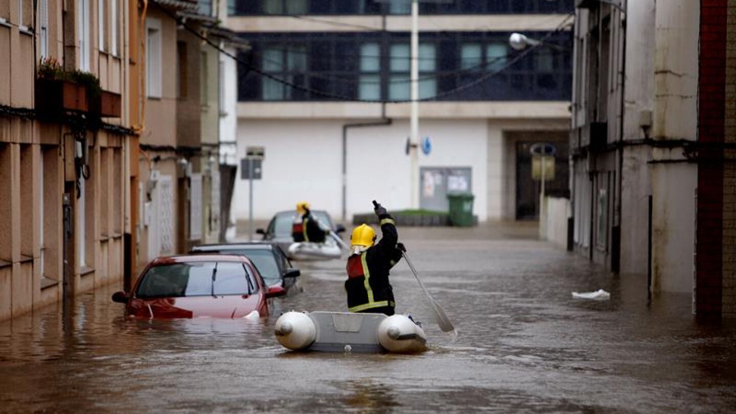 Inundaciones en Sada, A Coru&ntilde;a