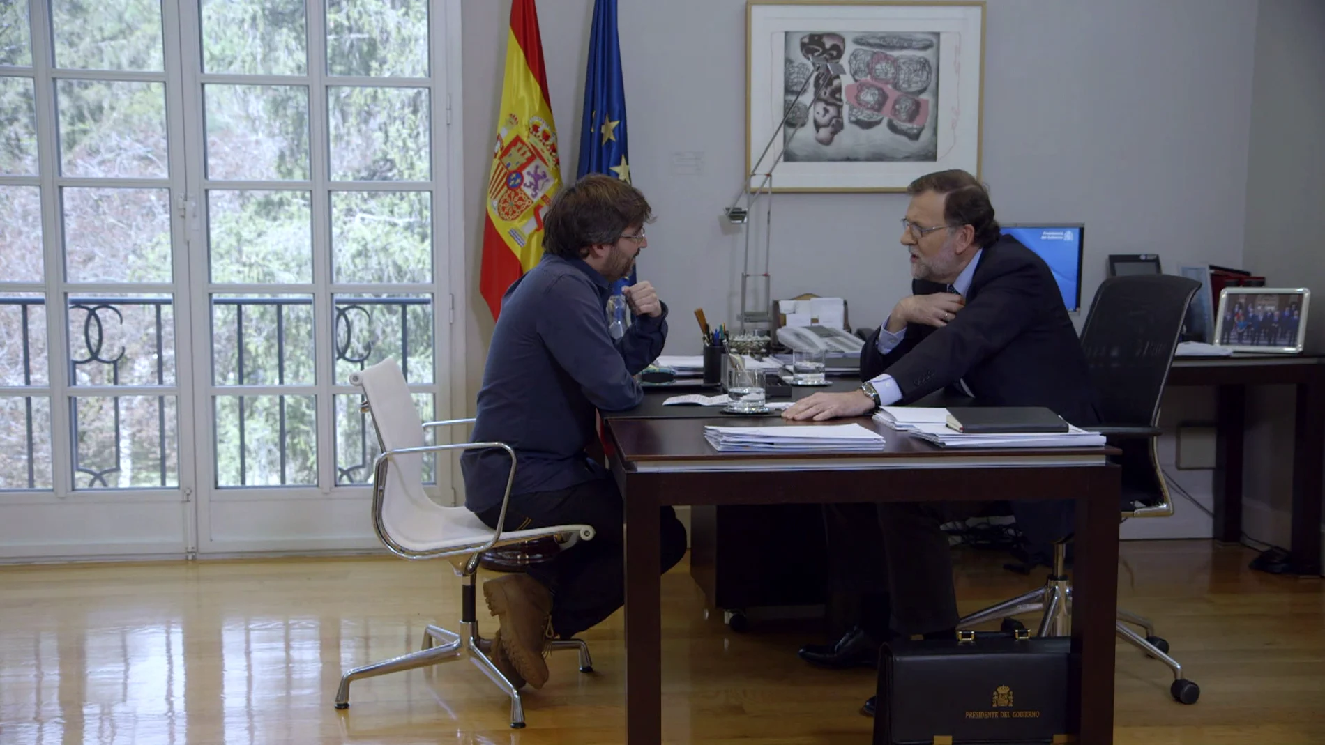 Rajoy, con Jordi Évole
