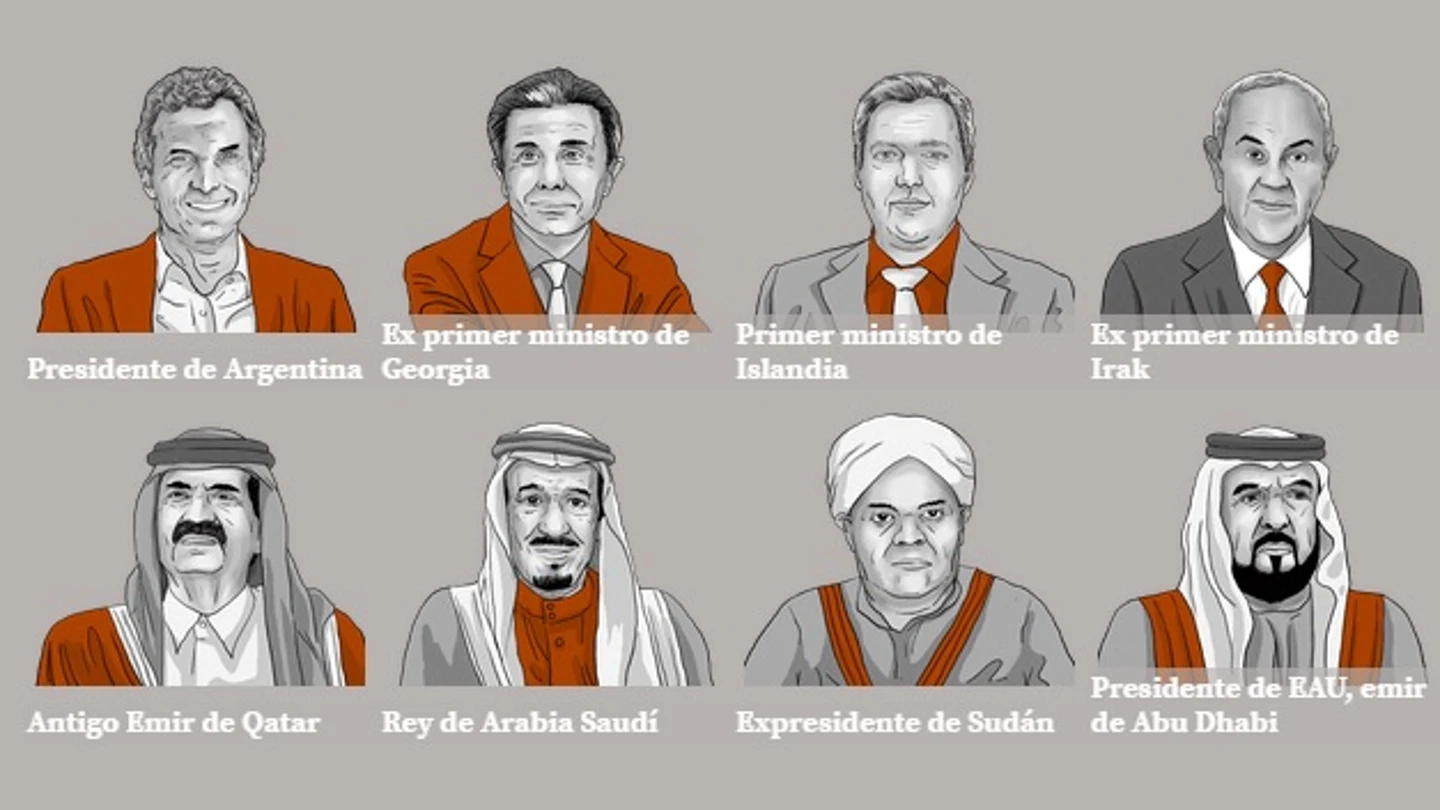 Algunas de las caras de los papeles de Panamá Algunas de las caras de los papeles de Panamá