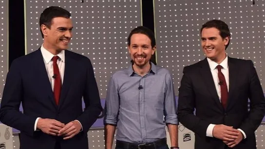 Pedro Sánchez, Pablo Iglesias y Albert Rivera Pedro Sánchez, Pablo Iglesias y Albert Rivera