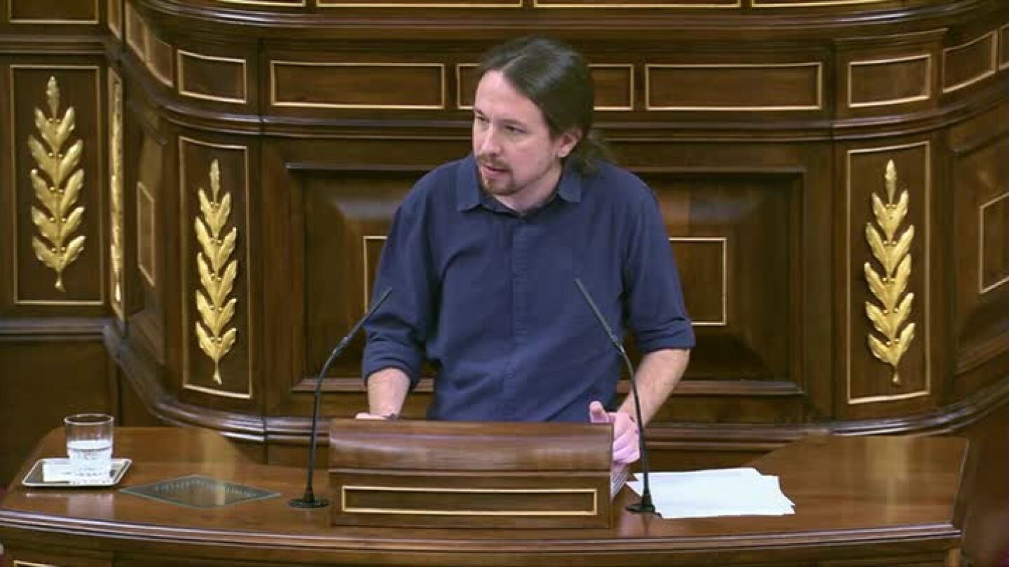 Pablo Iglesias en el Congreso de los Diputados