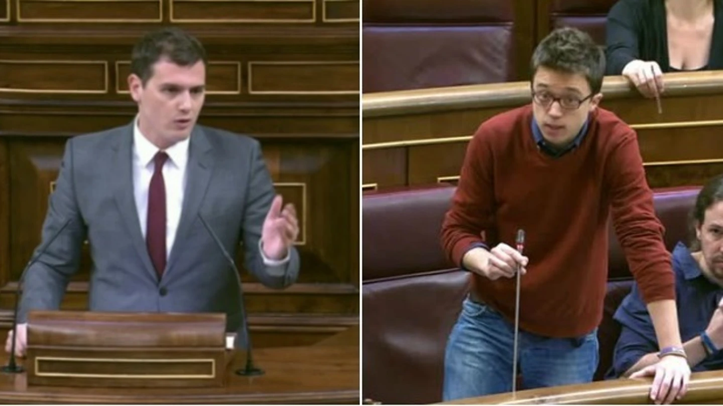 Albert Rivera y Errejón en el congreso Albert Rivera y Errejón en el congreso