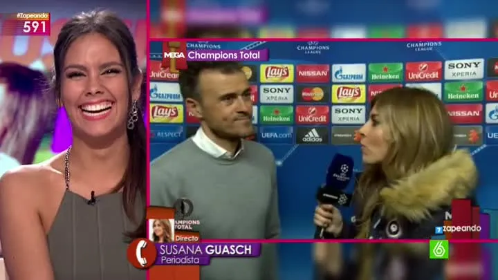 La periodista deportiva Susana Guasch entra en directo en Zapeando 