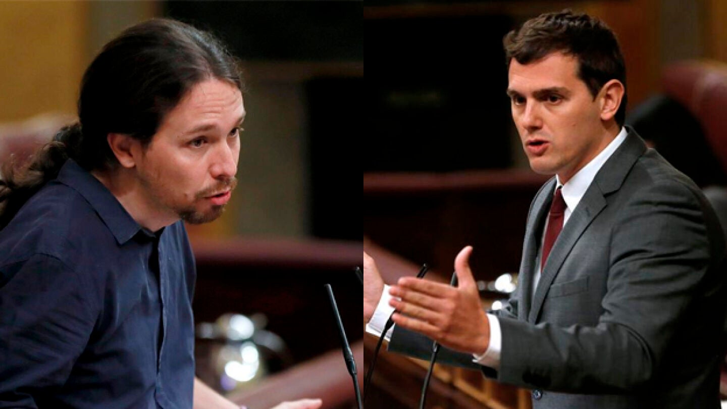 Pablo Igleisas y Albert Rivera en el Congreso
