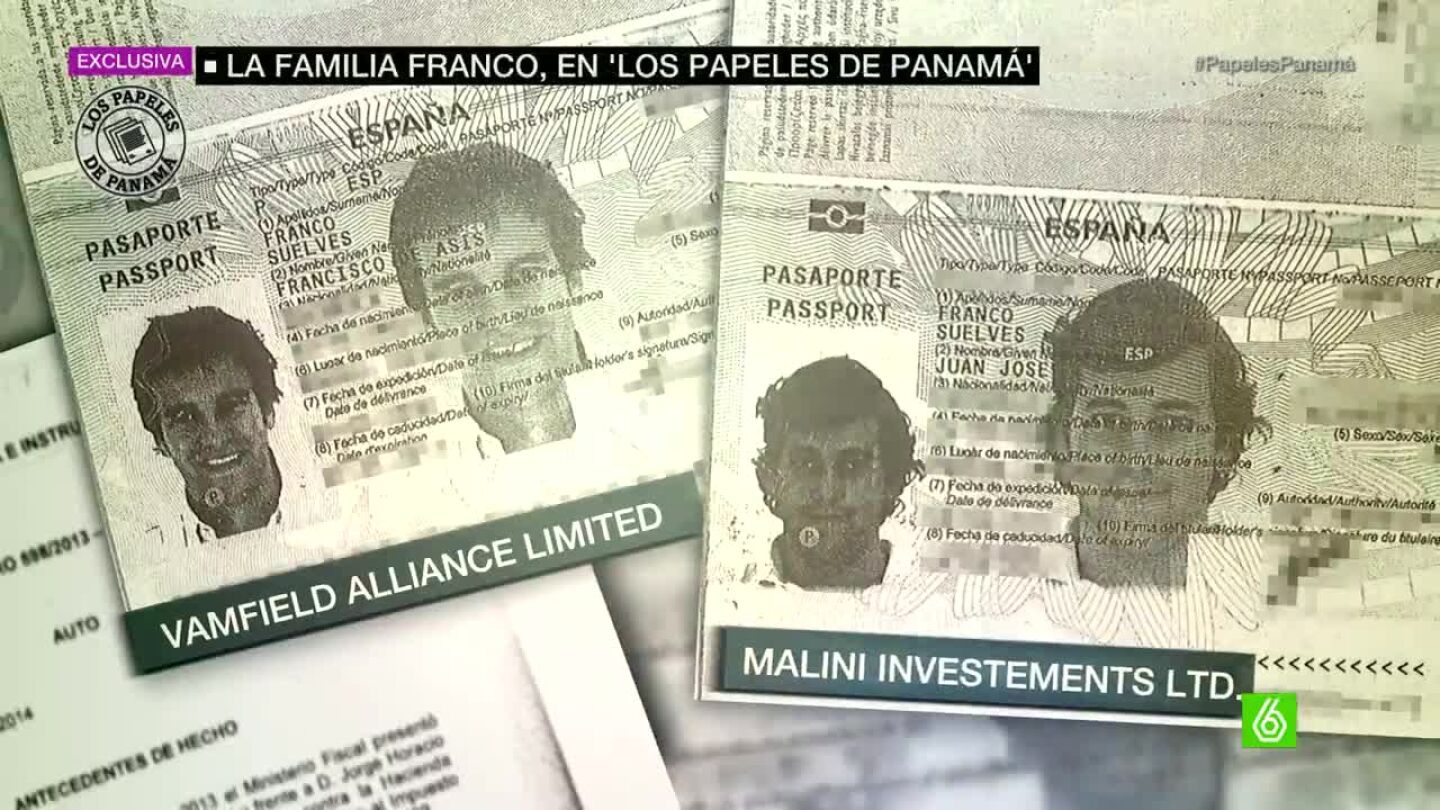 Dos bisnietos de Franco tuvieron sociedades offshore