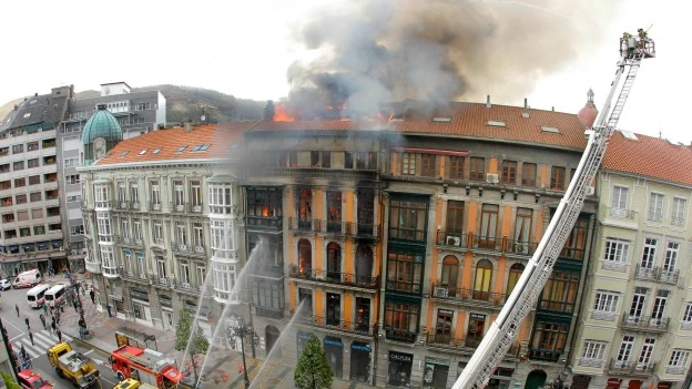 Incendio en Oviedo