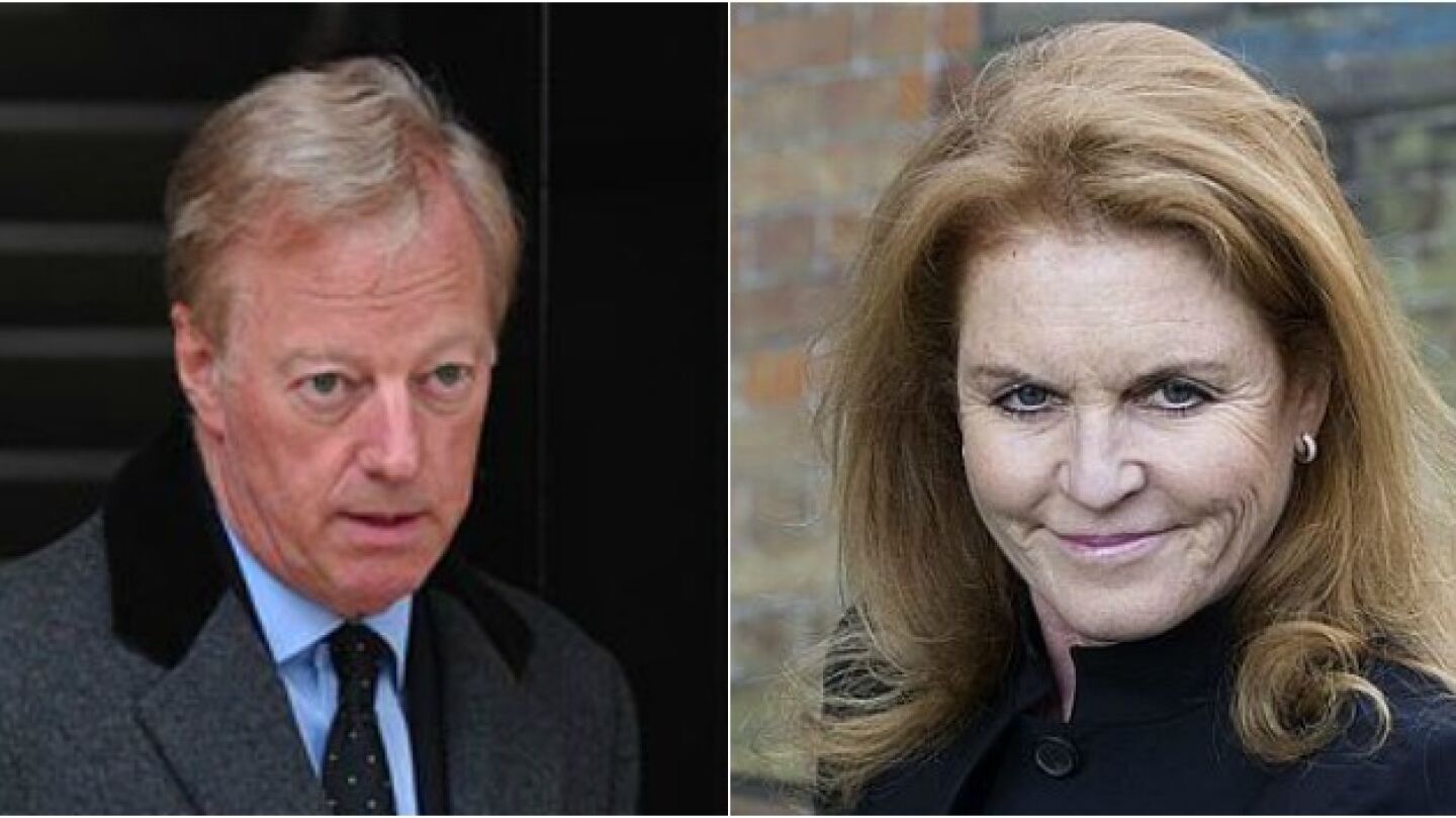 Mark Thatcher y Sarah Ferguson