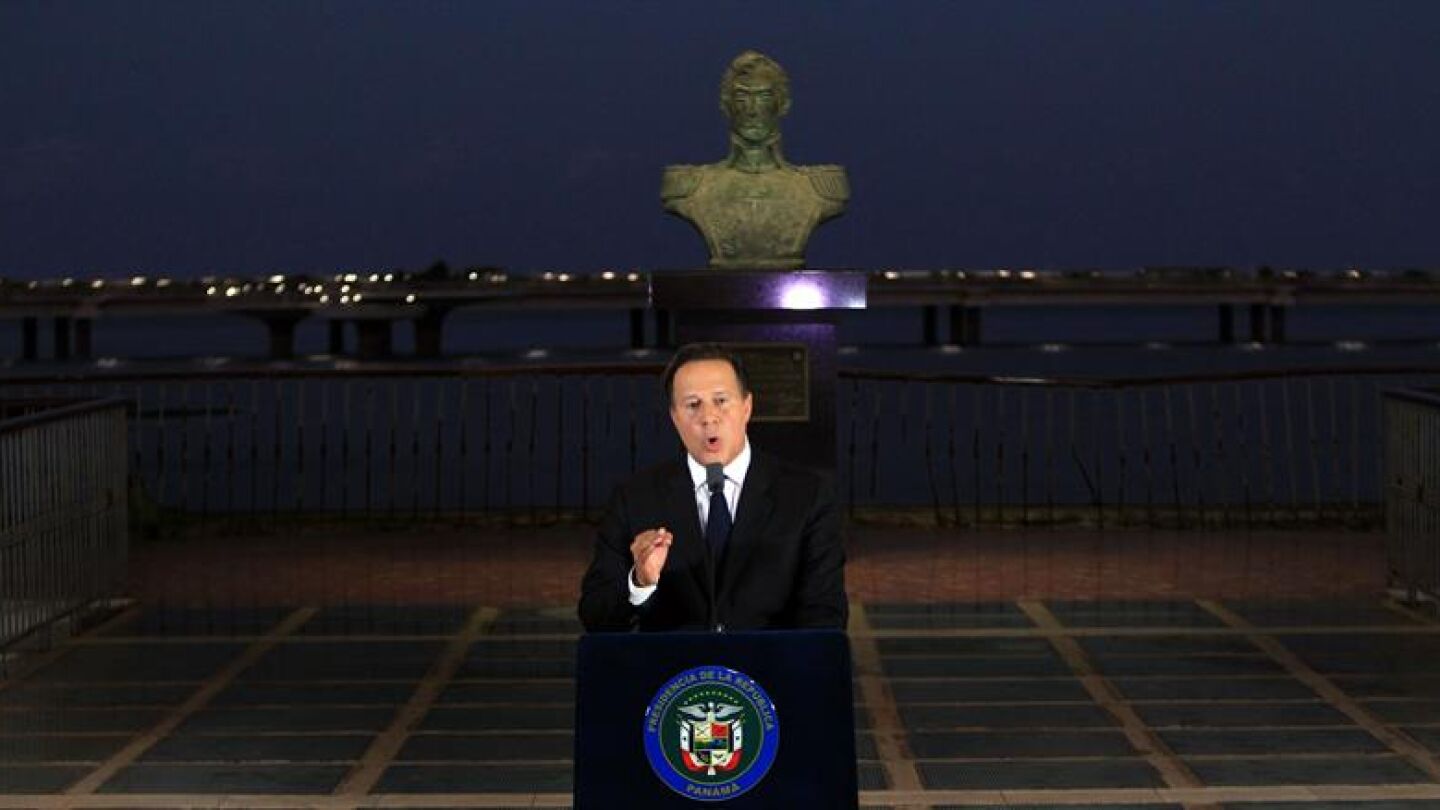 El presidente paname&ntilde;o, Juan Carlos Varela