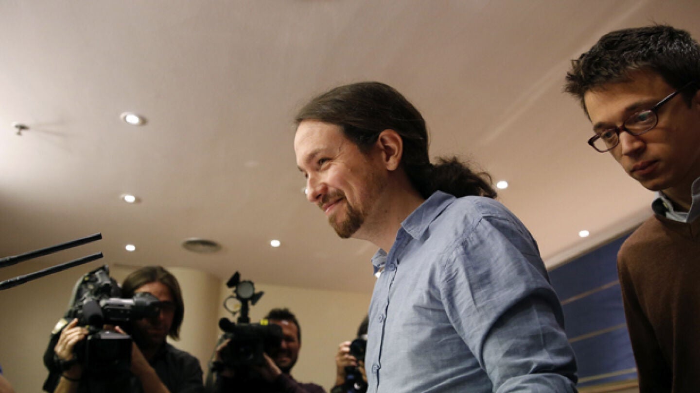 Pablo Iglesias en rueda de prensa