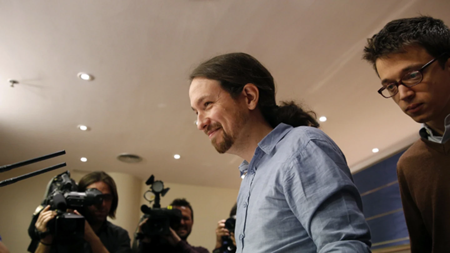 Pablo Iglesias en rueda de prensa Pablo Iglesias en rueda de prensa