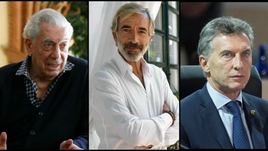 Mauricio Macri, Vargas Llosa, Imanol Arias Mauricio Macri, Vargas Llosa, Imanol Arias