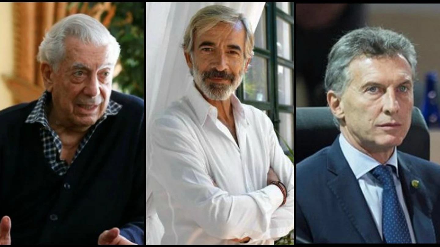 Mauricio Macri, Vargas Llosa, Imanol Arias Mauricio Macri, Vargas Llosa, Imanol Arias