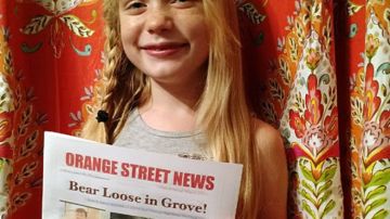 La vocación de una niña de nueve años por ser periodista 