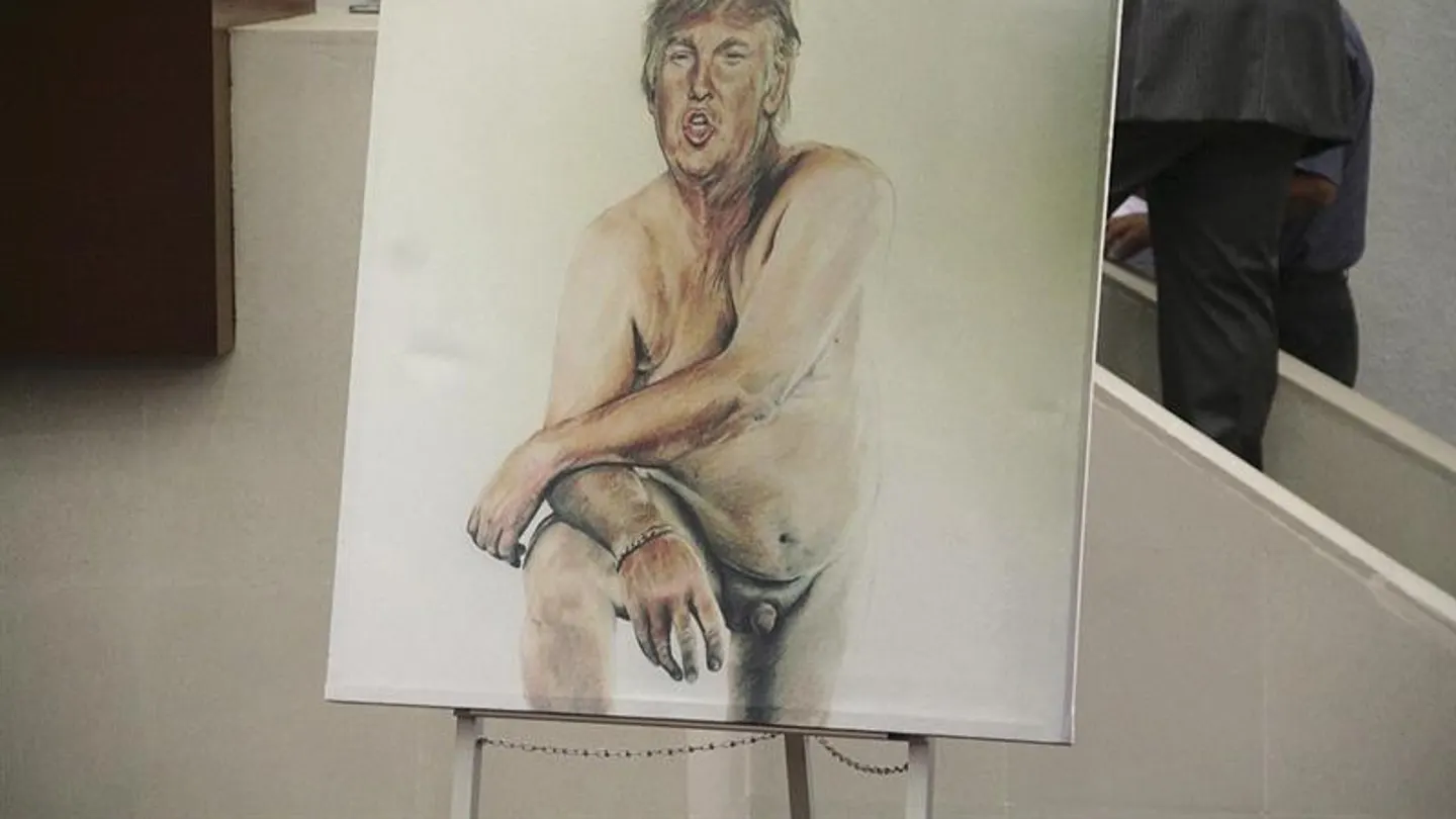 El retrato de Donald Trump y su 'micropene' El retrato de Donald Trump y su 'micropene'