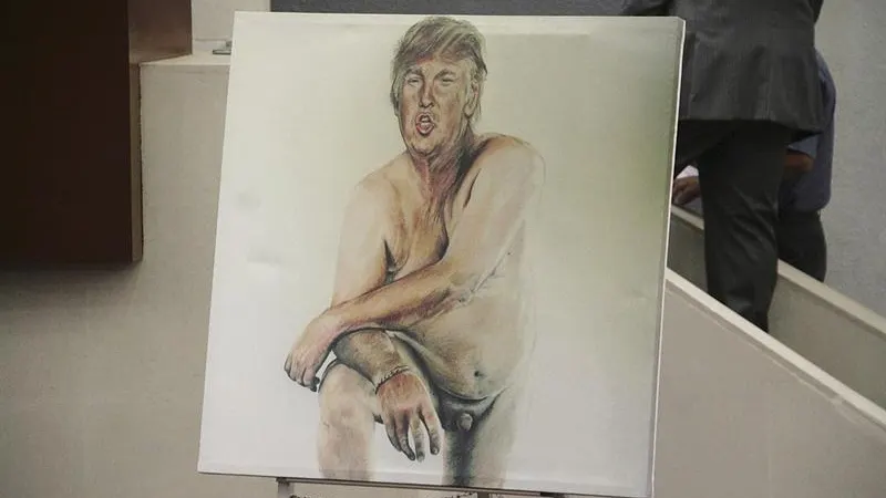 El retrato de Donald Trump y su 'micropene'