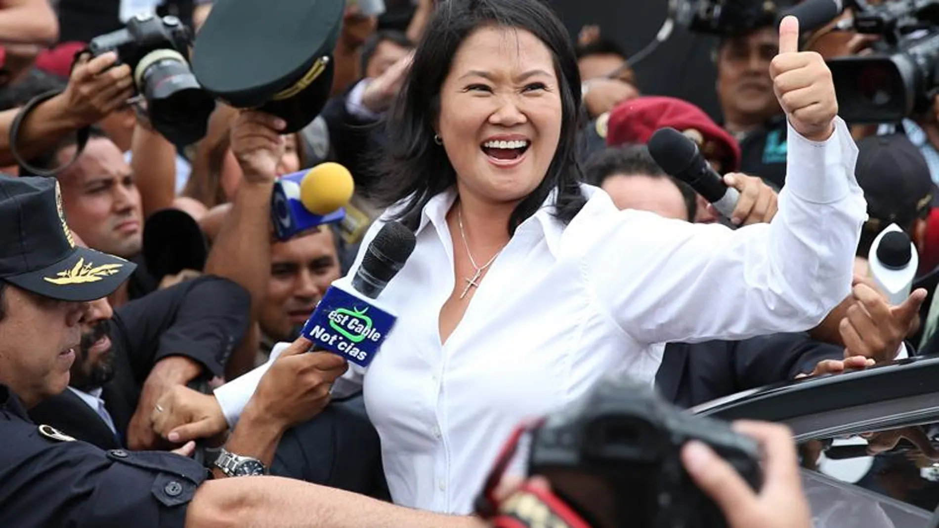 La candidata presidencial peruana por el partido Fuerza Popular, Keiko Fujimori