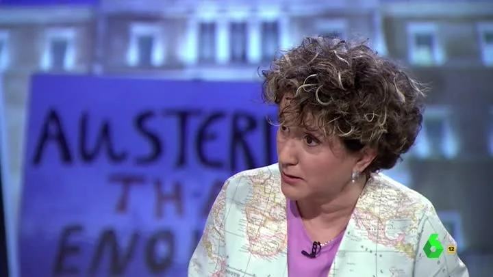La periodista Ana Cañil, en El Intermedio La periodista Ana Cañil, en El Intermedio
