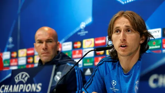 Luka Modric Luka Modric en rueda de prensa