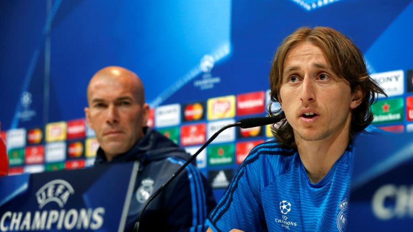 Luka Modric en rueda de prensa