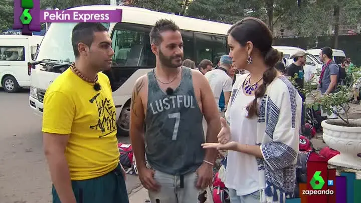 Cristina Pedroche, con Quintín y Nacho