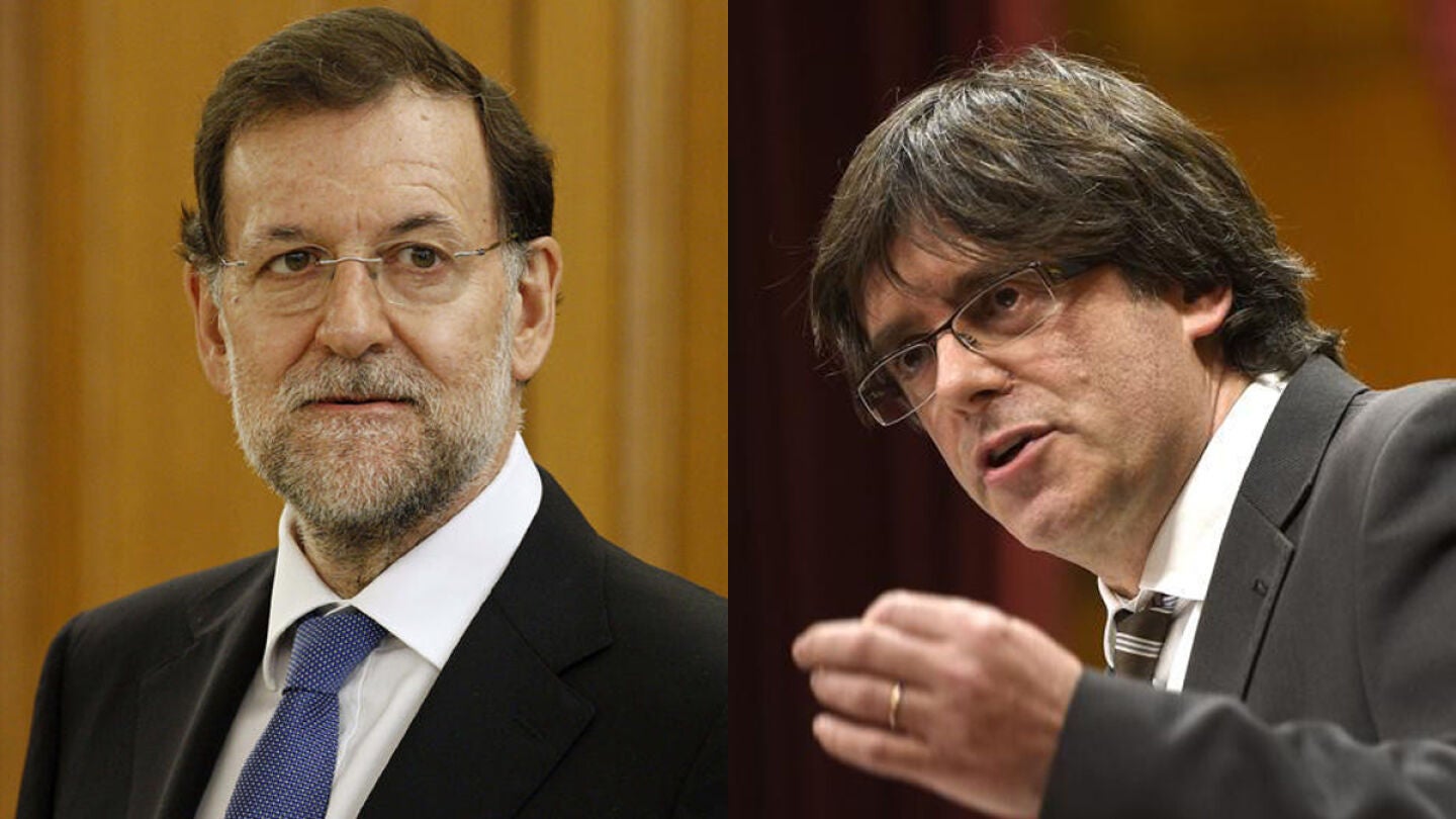 Mariano Rajoy y Carles Puigdemont
