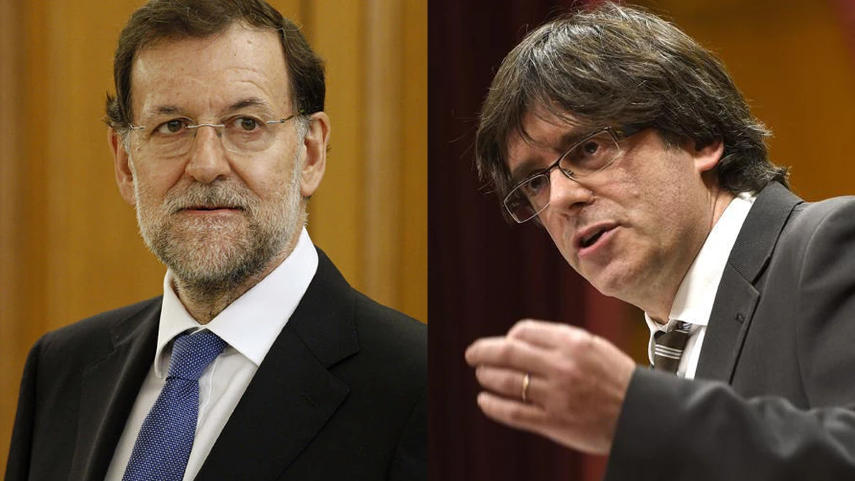 Mariano Rajoy y Carles Puigdemont