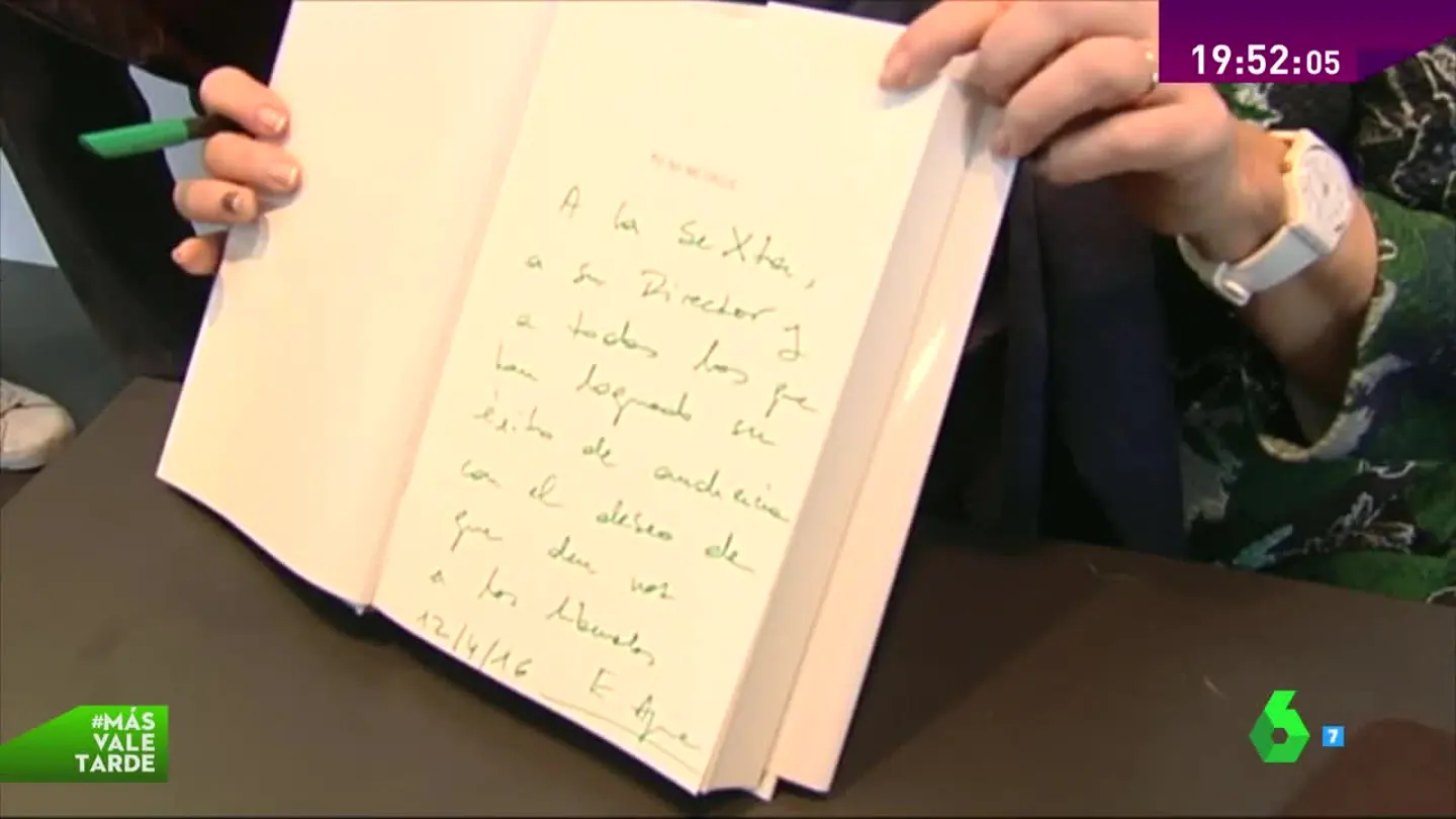 La dedicatoria de Esperanza Aguirre La dedicatoria de Esperanza Aguirre