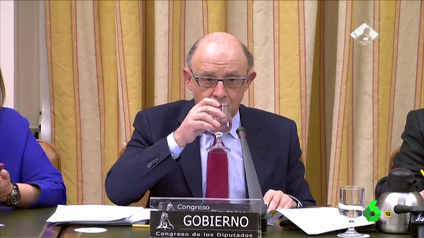 Cristóbal Montoro en una rueda de prensa Cristóbal Montoro en una rueda de prensa