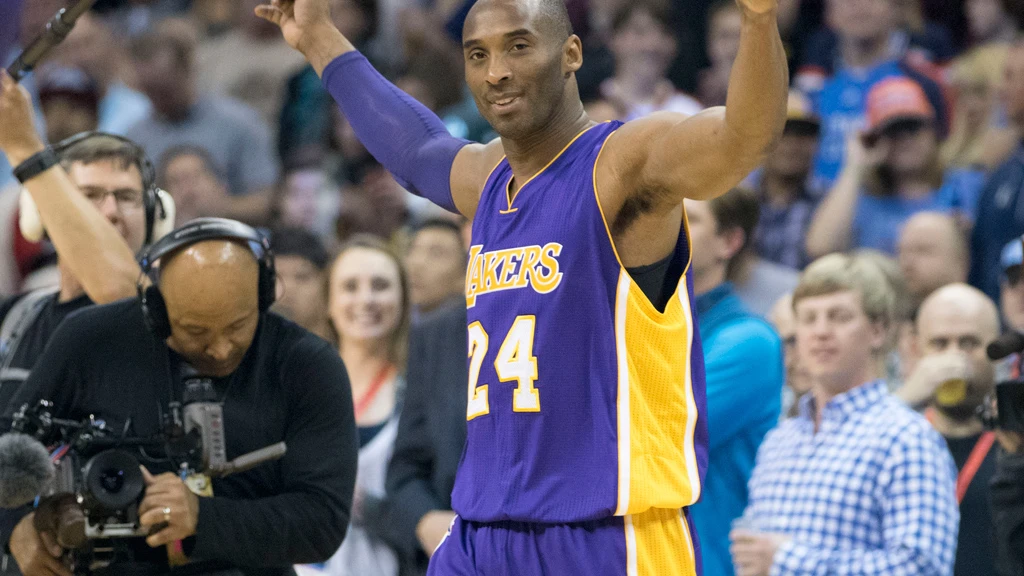 Kobe Bryant durante un partido de los Lakers