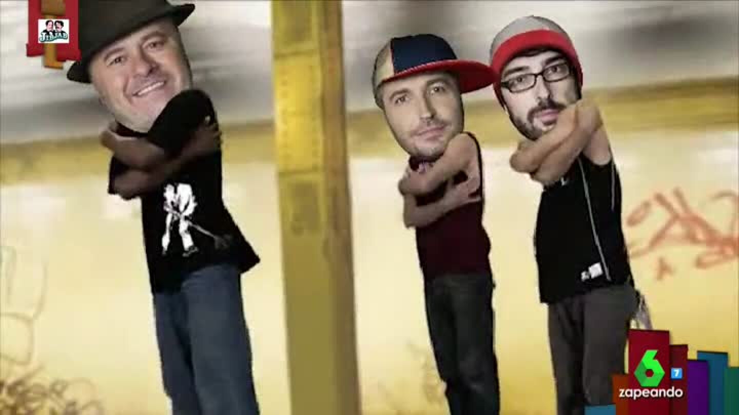 Miki Nadal, Frank Blanco y Quique Peinado bailan hip hop