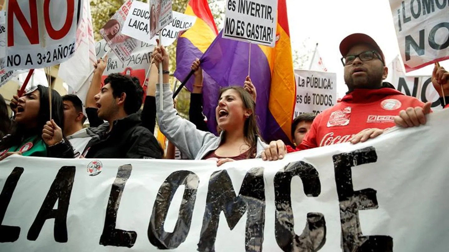 Un momento de la manifestación convocada en Madrid Un momento de la manifestación convocada en Madrid