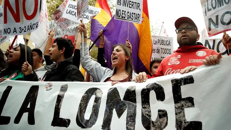 Un momento de la manifestación convocada en Madrid