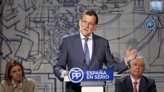 Mariano Rajoy durante un acto en Cuenca Mariano Rajoy durante un acto en Cuenca